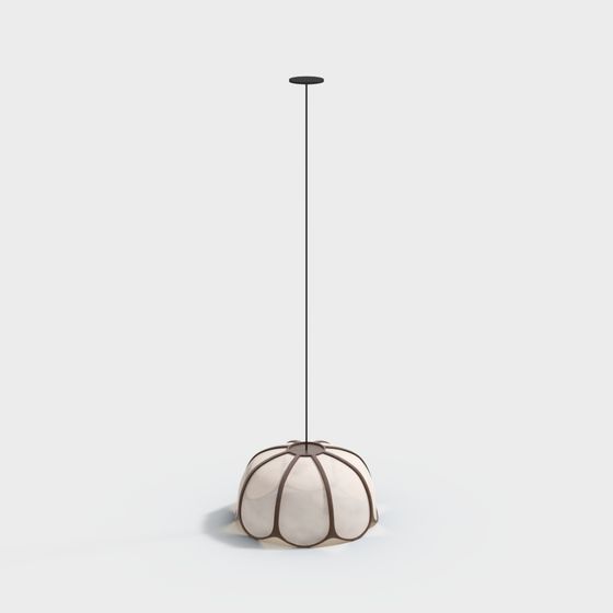 Modern Minimalist Flower Pendant Light 3D model