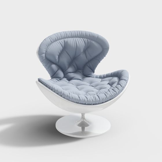 Stylish Blue 3D Chair Model for Creative Projects