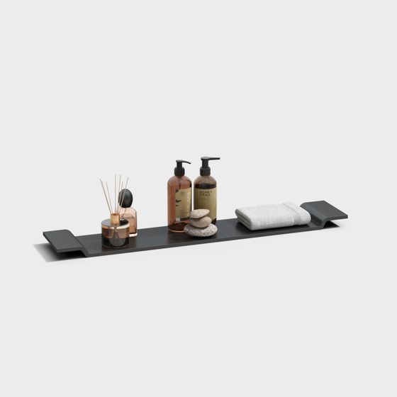 Stylish Bathroom Shelf 3D model