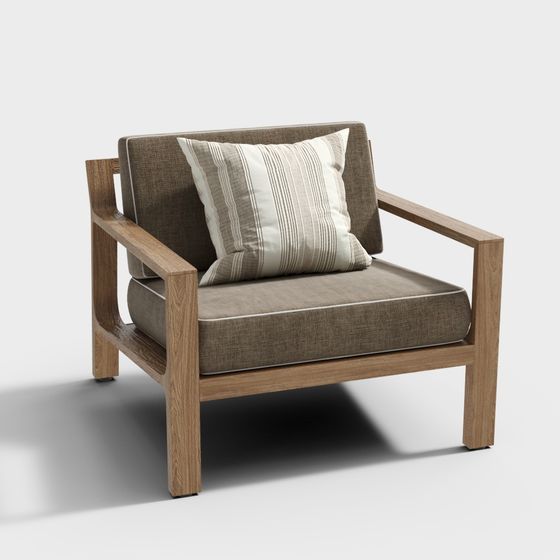 Cozy Lounge Chair 3D model