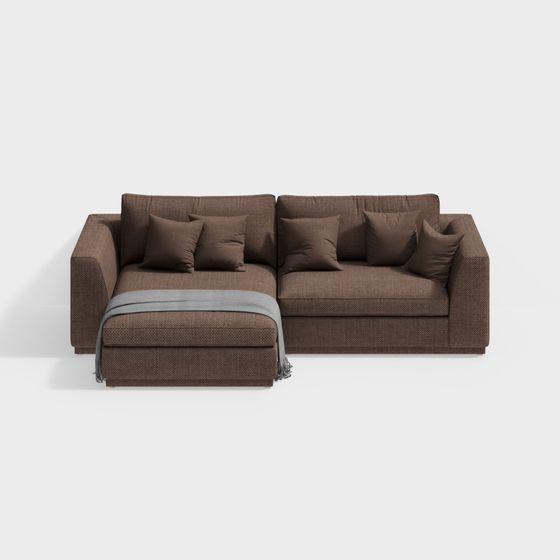 Urban Comfort 3D Model Sofa for Modern Interiors