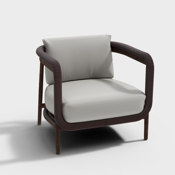 Cozy Curve Chair 3D model