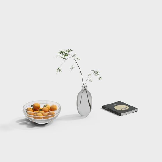 Elegant Minimalist Still Life 3D model