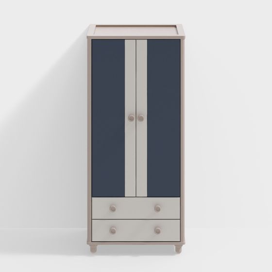 Stylish Modern Wardrobe 3D model