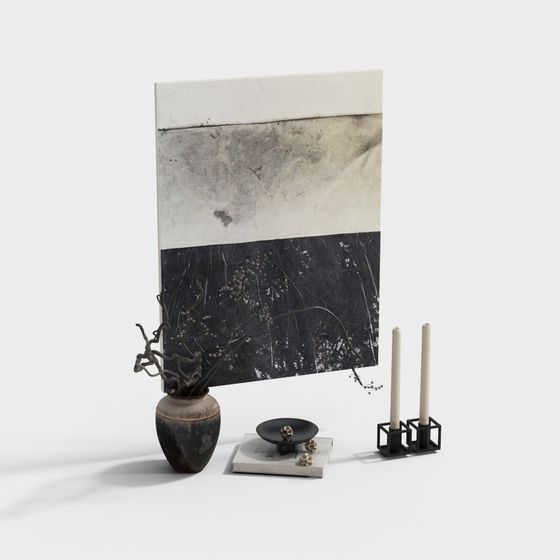 Artistic Minimalist 3D Model for Creative Projects