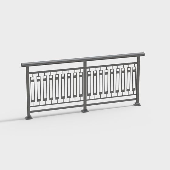 Urban Railing 3D Model for Modern Design