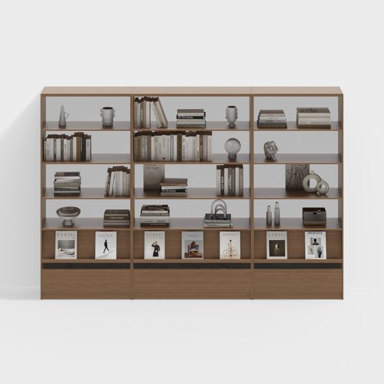 Urban Elegance Bookshelf 3D model