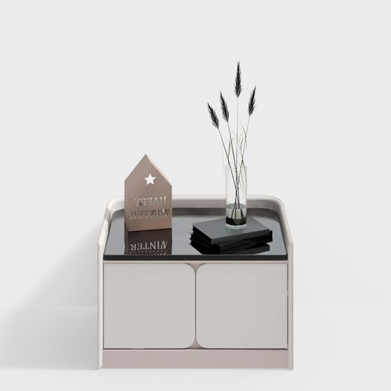 Modern Low-Poly Nightstand 3D model for Creative Spaces