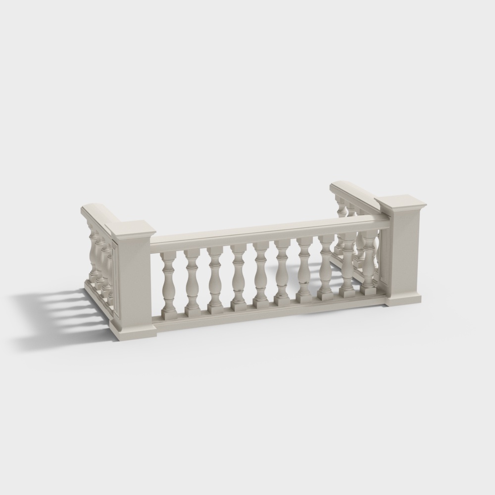 Garde-corps blanc européen