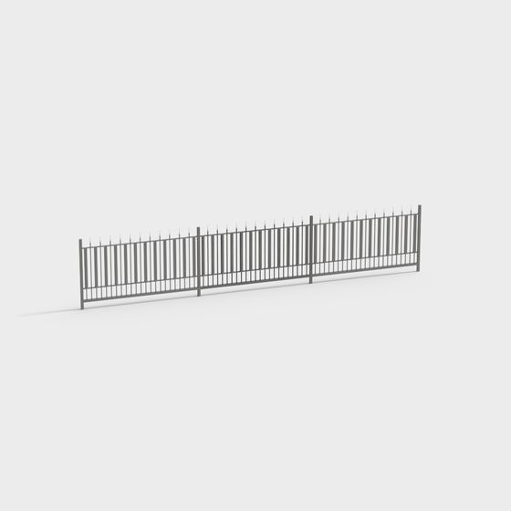 Gothic Fence 3D model for Creative Projects