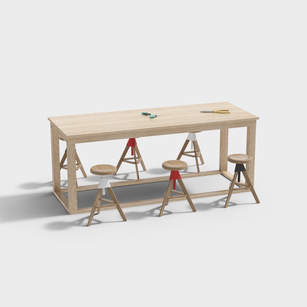 Children's Woodworking Workbench for Early Childhood Education Workshop