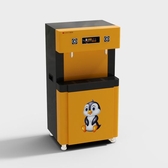 Futuristic Low-Poly Water Dispenser 3D model