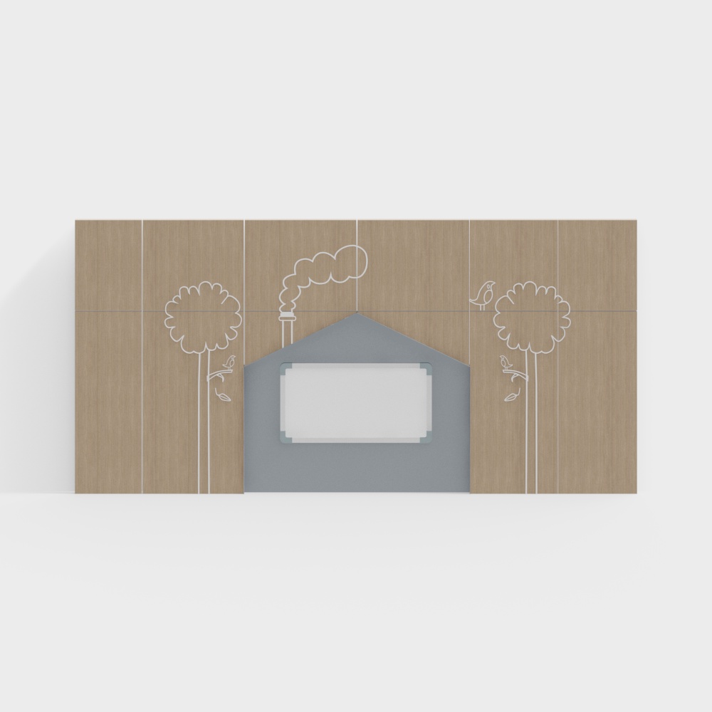 Early Childhood Education Classroom Background Wall