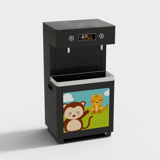 Charming Cartoon Water Dispenser 3D model