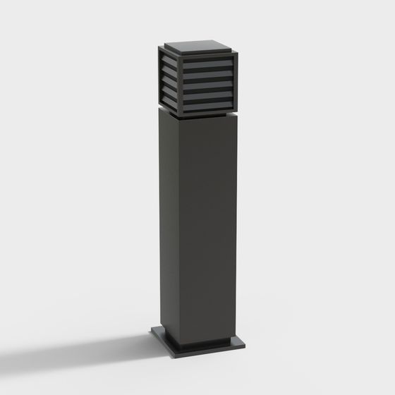 Modern Minimalist Street Lamp 3D model