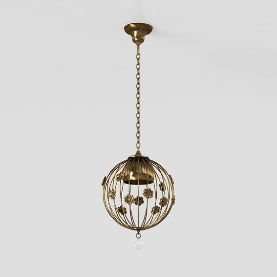 Vintage Chandelier 3D model with Exquisite Design