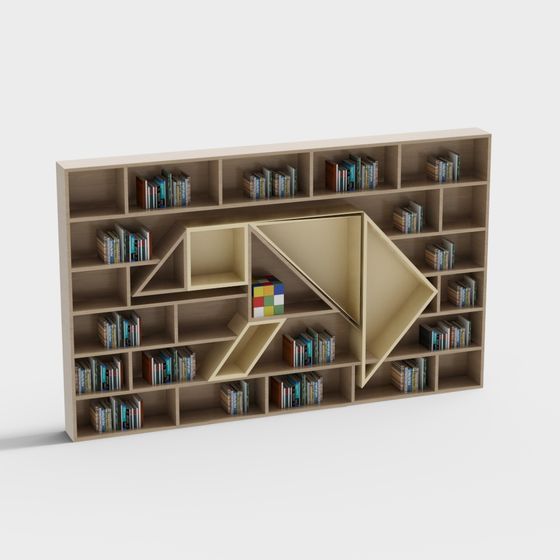 Dynamic Shelf 3D model for Modern Interiors
