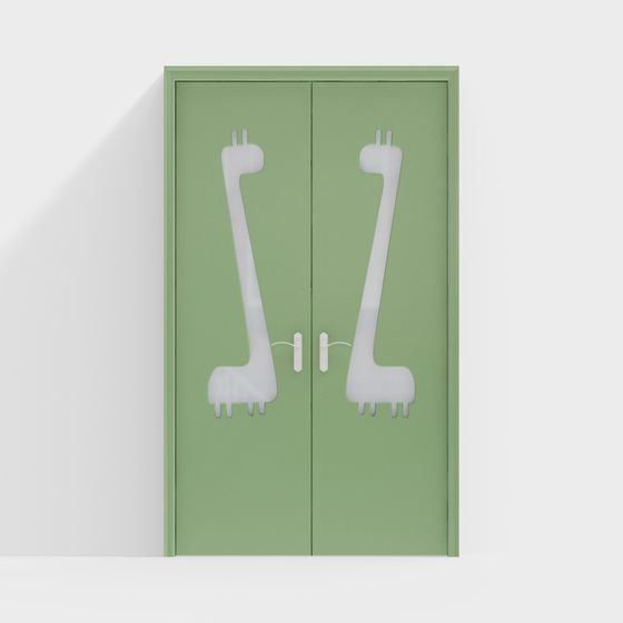 Giraffe Door 3D model