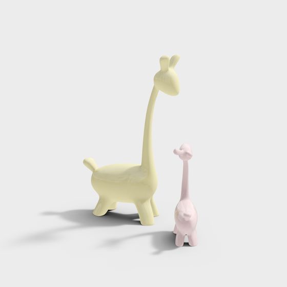 Cute Giraffe 3D Model for Creative Projects