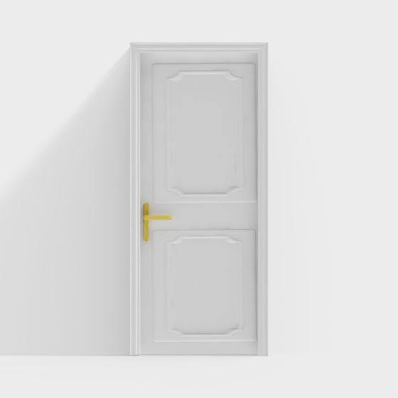 Sophisticated European-Style 3D Model Door