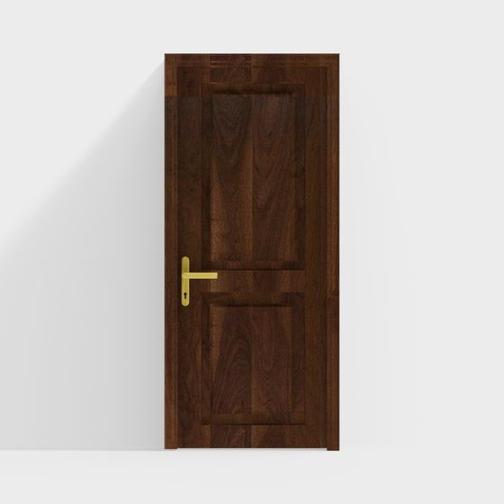 Classic Wooden Door 3D model for Creative Spaces