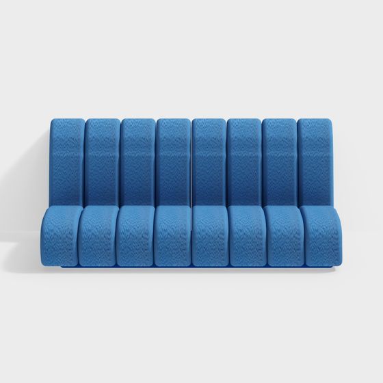 Futuristic Low Poly Sofa 3D model