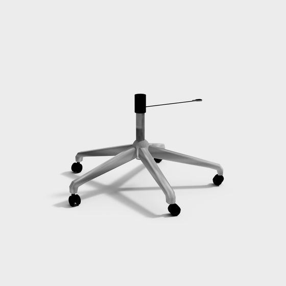 Stylish Office Chair Base 3D model for Modern Interiors