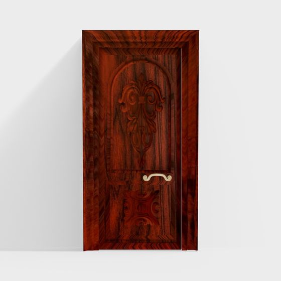 Classical Wood Door 3D model