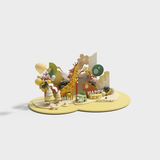 Happy Birthday Party 3D model