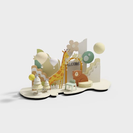 Whimsical Playground 3D model