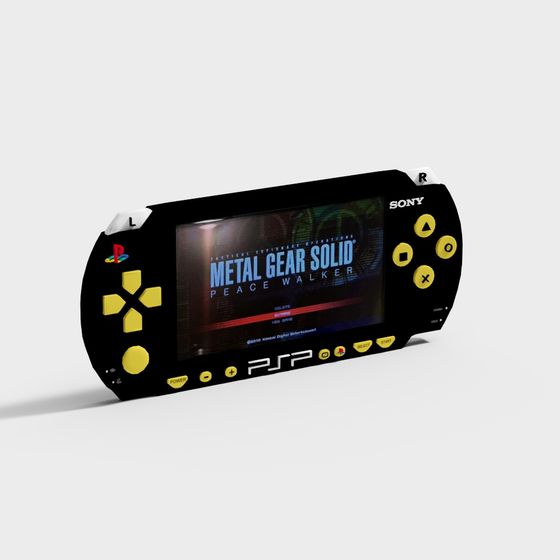 Sony PSP 3D model for Retro Gaming