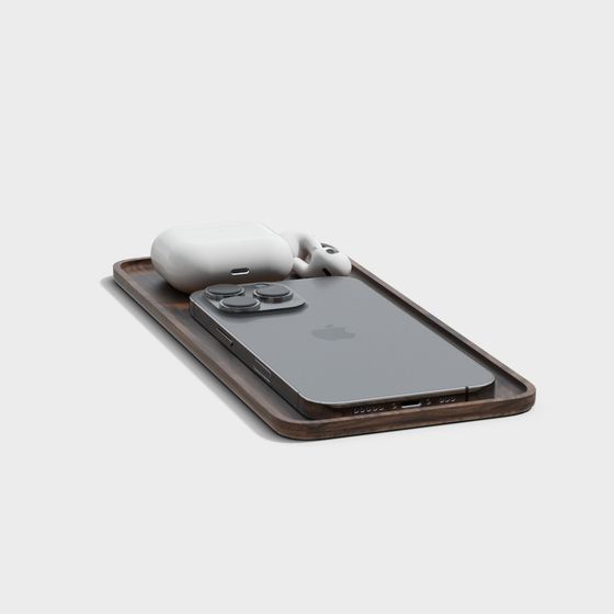 Stylish Smartphone Tray Set 3D model