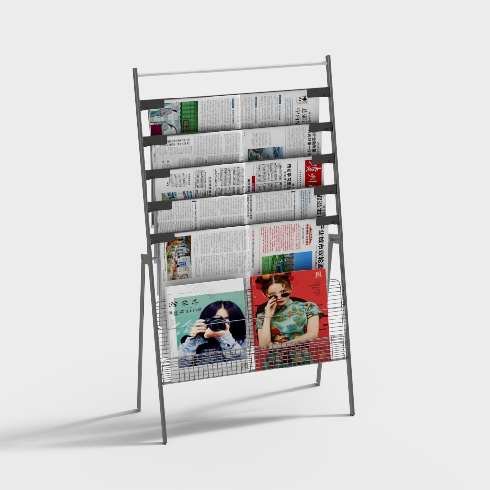 Classroom Reading Room Magazine Stand for Periodicals and Magazines