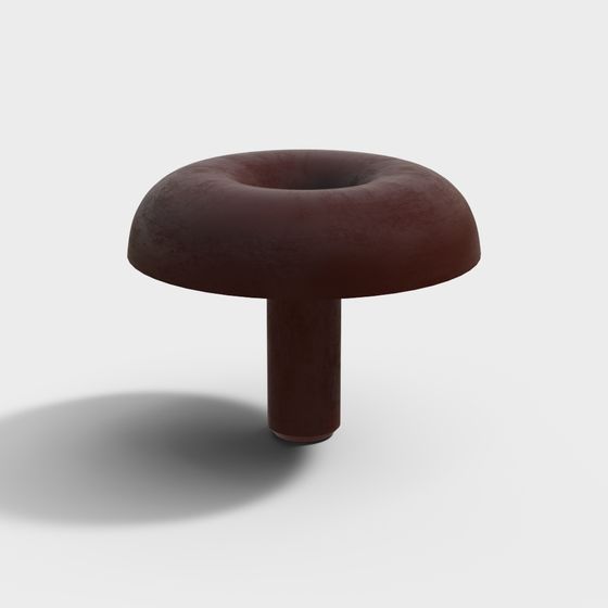 Circular Seat 3D model with Unique Geometric Design