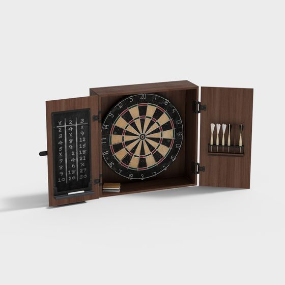 Retro Dart Cabinet 3D model