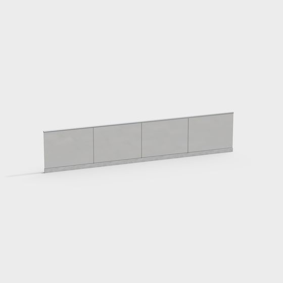 Elegant Low-Poly 3D Wall Panel Model