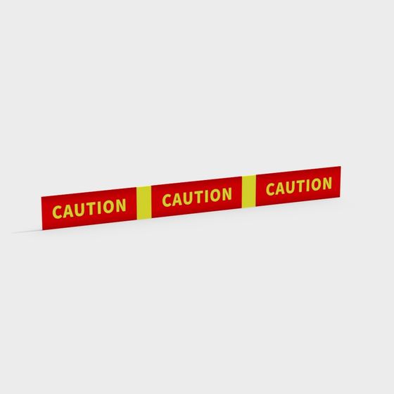 Realistic Warning Tape 3D model