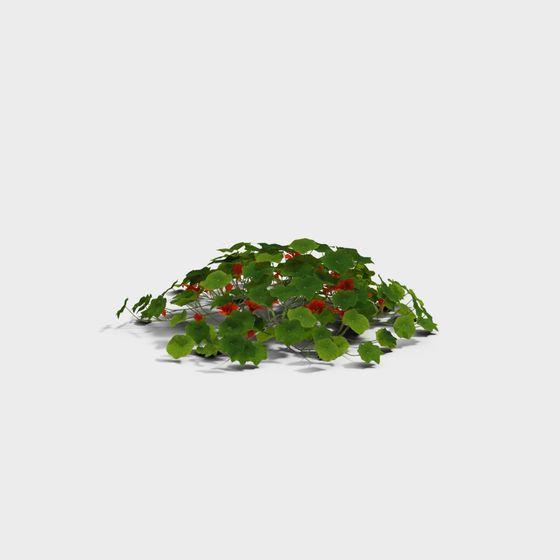 Low-Poly Climbing Plant 3D Model