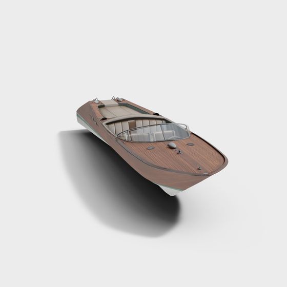 Vintage Speedboat 3D model for Creative Projects