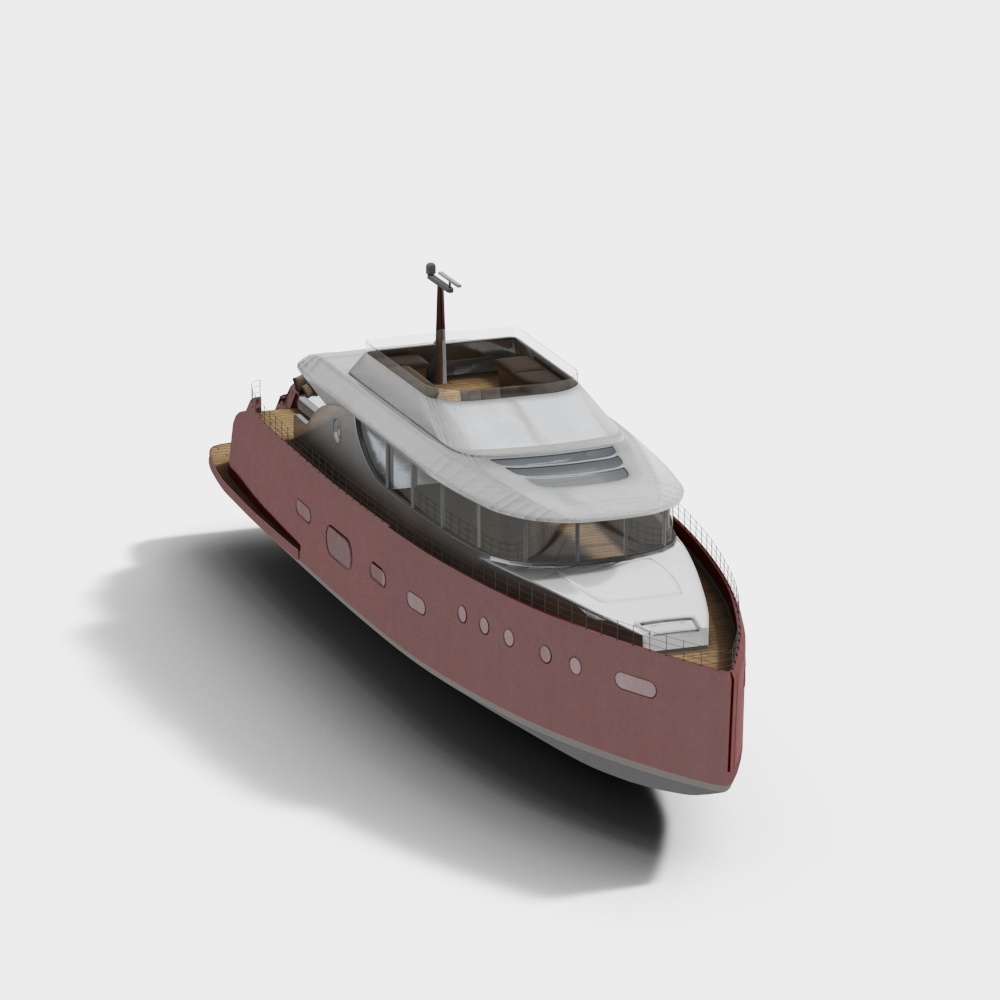 Sleek Luxury Yacht 3D model