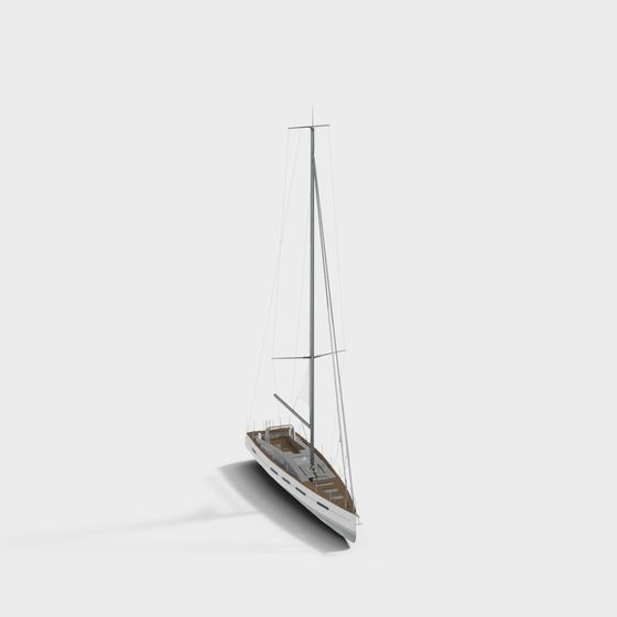 Modern Yacht 3D model for Stylish Sailing