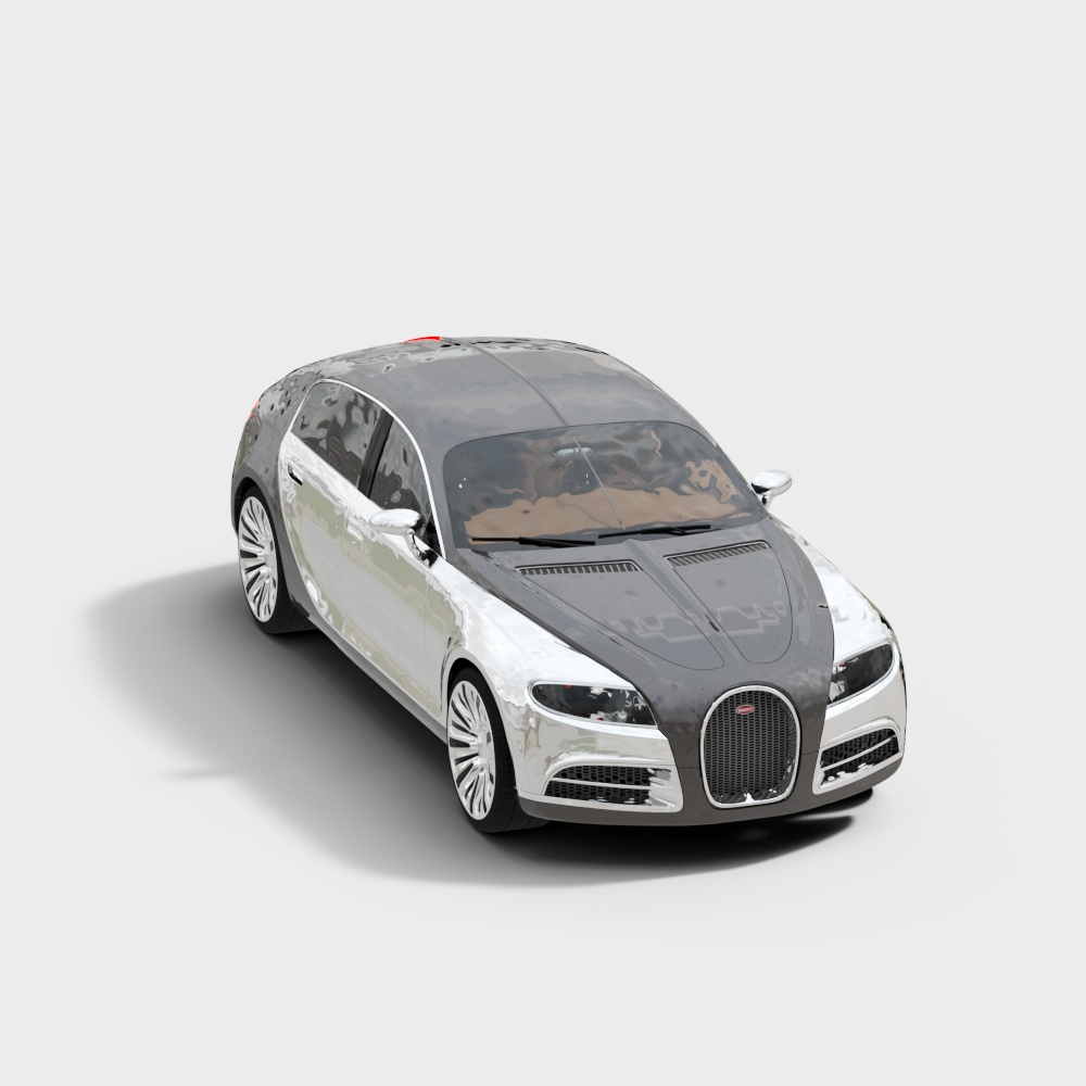 Futuristic Bentley Car 3D model in Low Polygon Design
