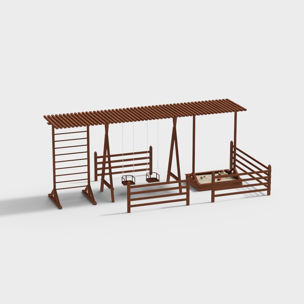 Set di attrezzature per parco divertimenti moderno