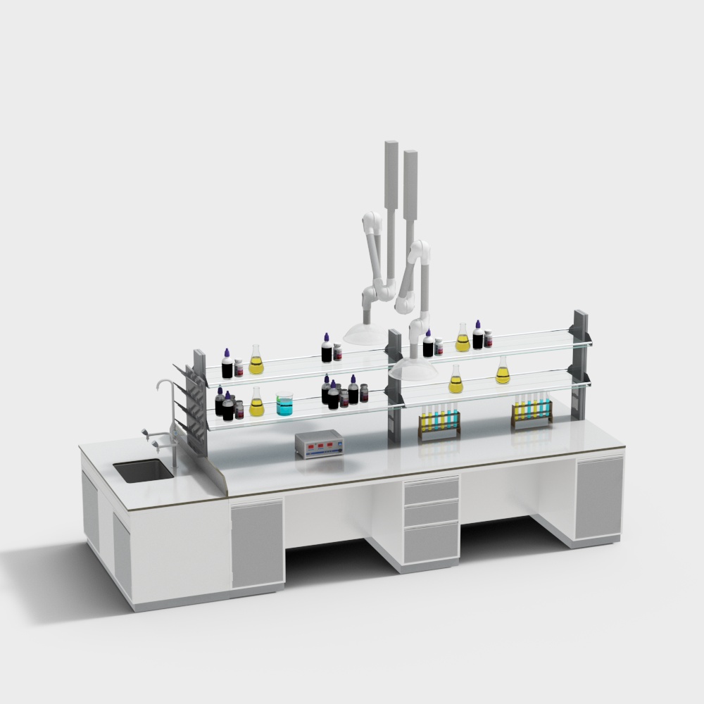 Modern Medical Laboratory Work Table
