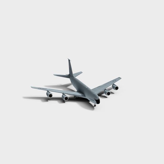 Military Transport Aircraft Low Polygon 3D model