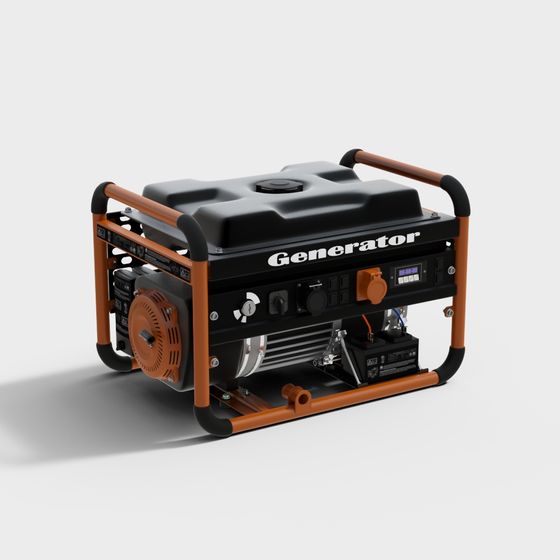 Industrial Aesthetic Portable Generator 3D Model