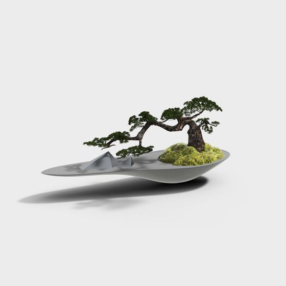 Floating Oasis 3D model for Designers