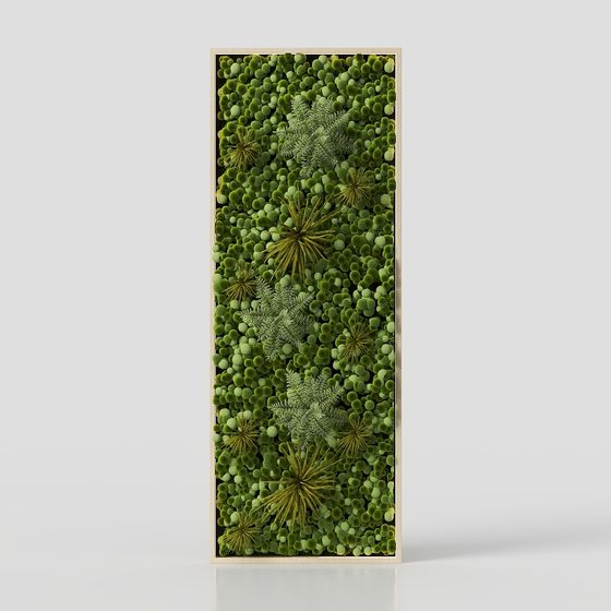 Vertical Garden Wall 3D model
