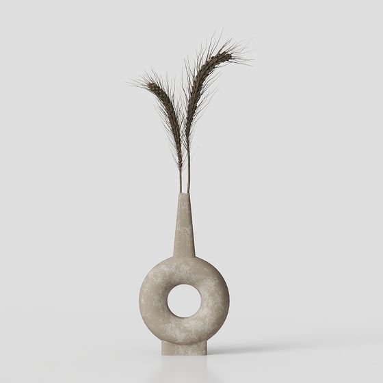 Modern Circular Vase 3D model