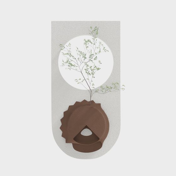 Wall-Mounted Greenery 3D model